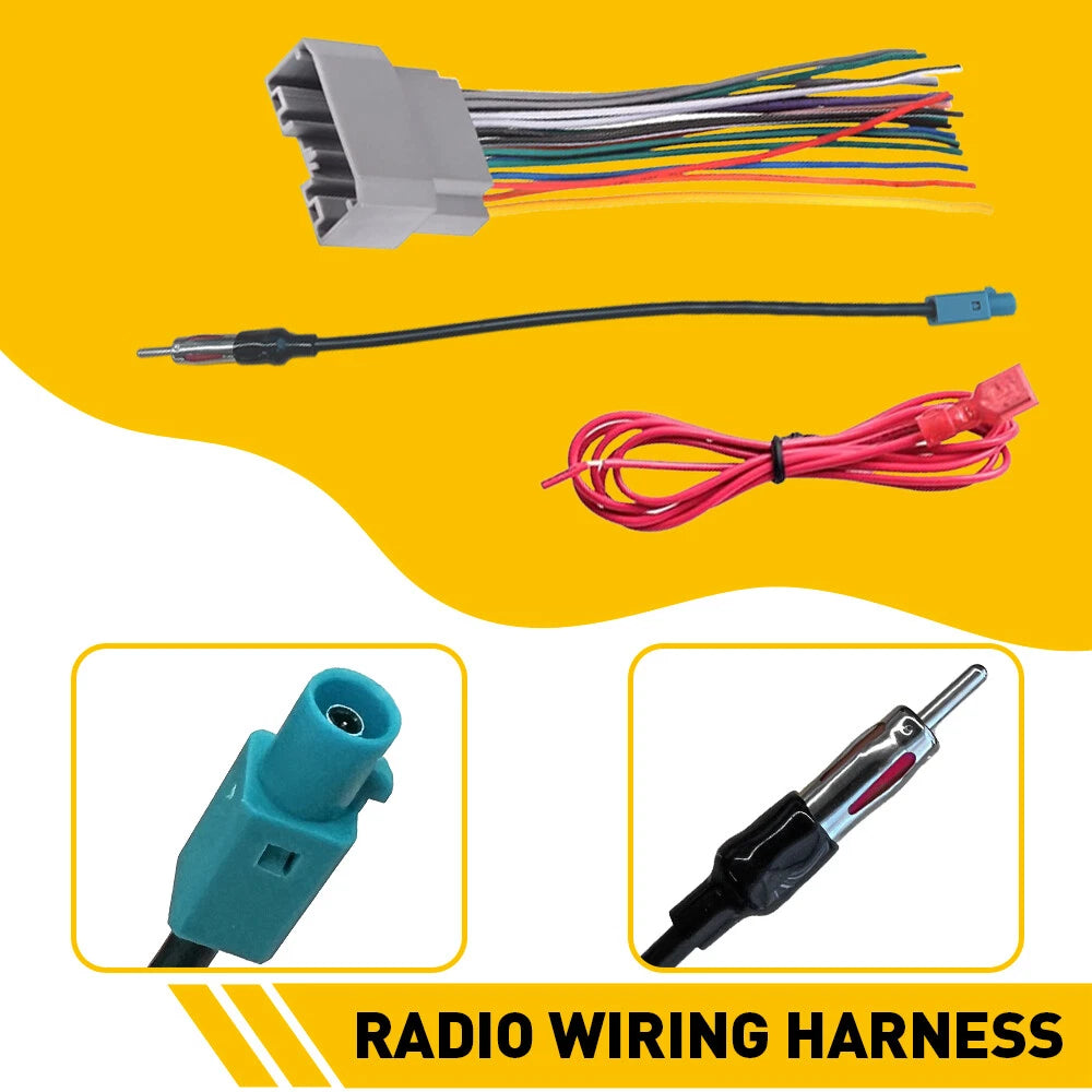 Car Stereo Radio Wiring Harness Antenna Adapter for Dodge Charger (2008–2010)