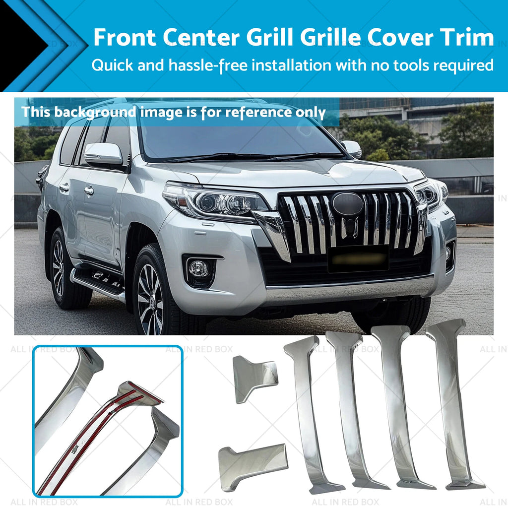 Front Center Grill Grille Cover Trim for Toyota Land Cruiser Prado (2014–2020)