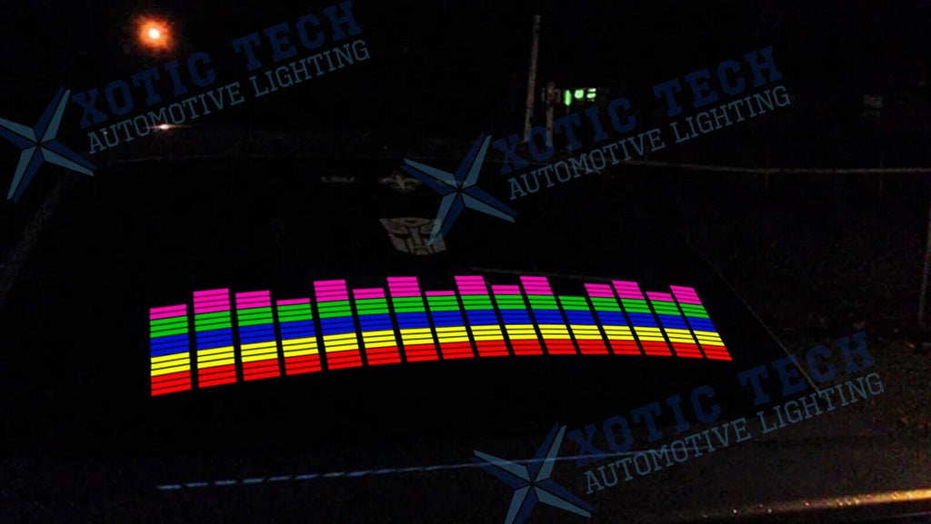 Rhythm Color LED Flash Light Sound Activated Car Sticker for Honda (2016-2024)