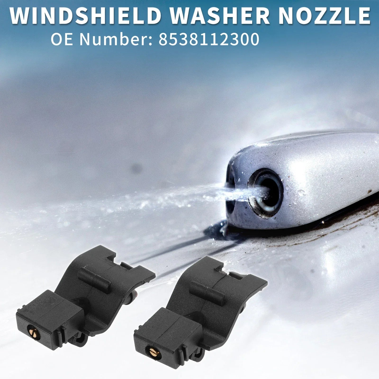 Front Windshield Washer Nozzles 2 x for Toyota 4Runner (2009-2018)