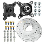 2X Front Wheel Hub Brake Rotor & Studs for Polaris Ranger (2000–2020)