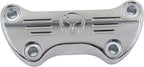 Chrome Skull Handlebar Clamp for Harley XL FX FXR Dyna Softail (1974–2006)