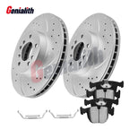 Set of 2 Front Drilled Brake Rotors & Ceramic Pads for BMW X5 (2000–2006)