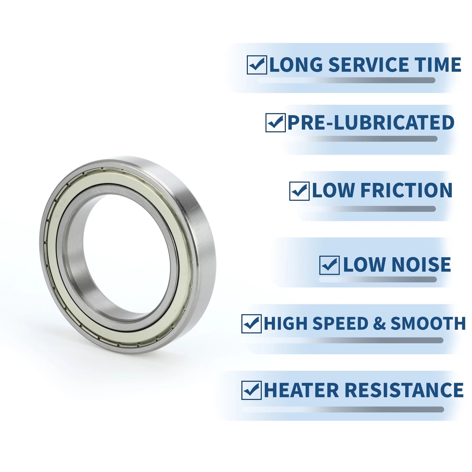 6016ZZ Deep Groove Ball Bearing for Scooter Skateboard Wheel (80x125x22mm)