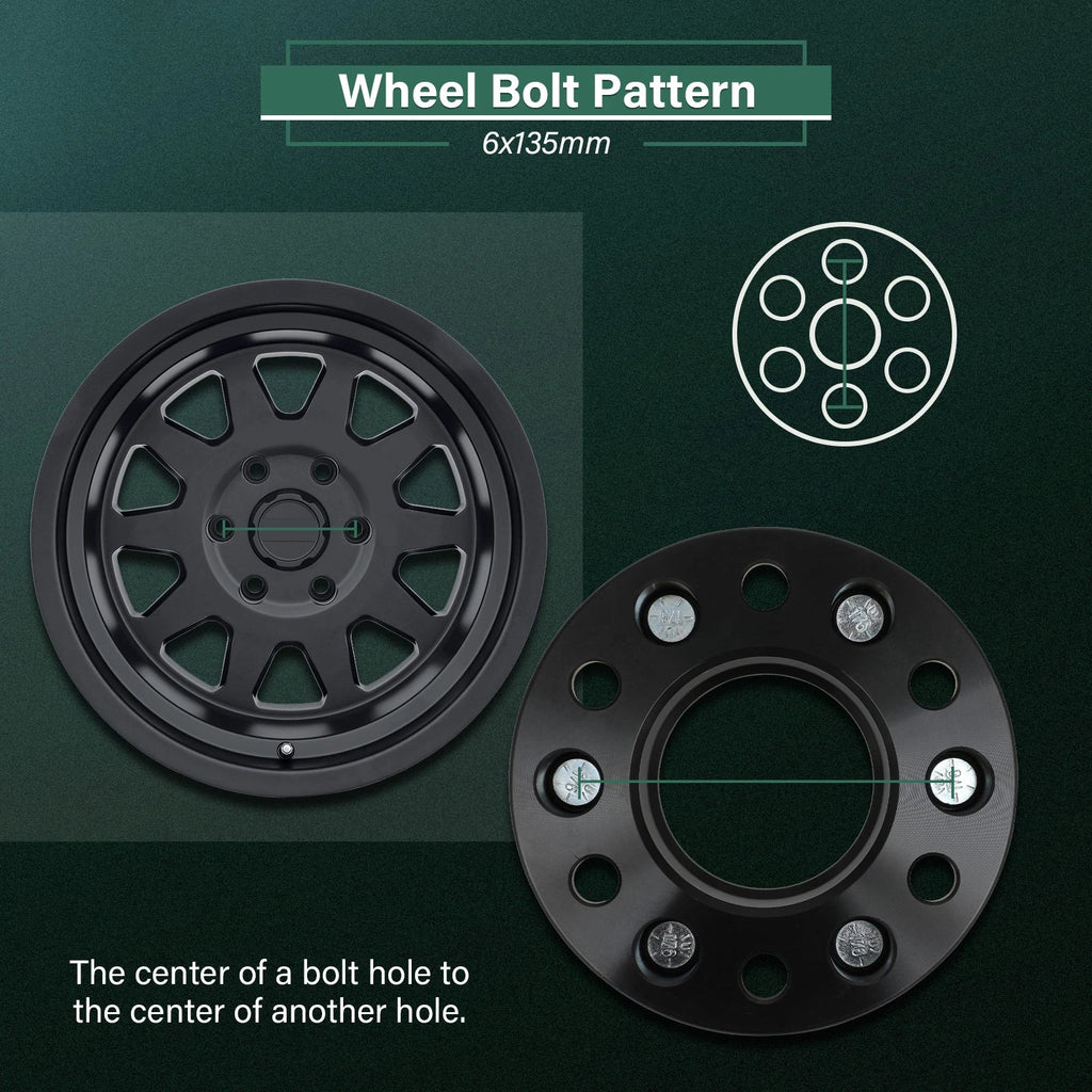 4X 2" Hub Centric Wheel Spacers 6x135 14x1.5 for Ford F150 Expedition (2015–2025)