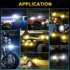 30W LED Spotlights for SUV ATV UTV Marine Boats (Waterproof, Adjustable Mount)