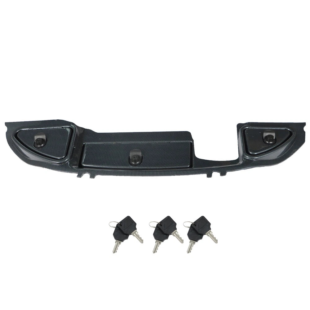 Carbon Fiber Dash with Locking Doors for Club Car Precedent (2008.5–Present)