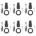 Denso 6 Platinum TT Spark Plugs & NGK Ignition Coil Boots Kit for Hyundai Azera (2006–2017)