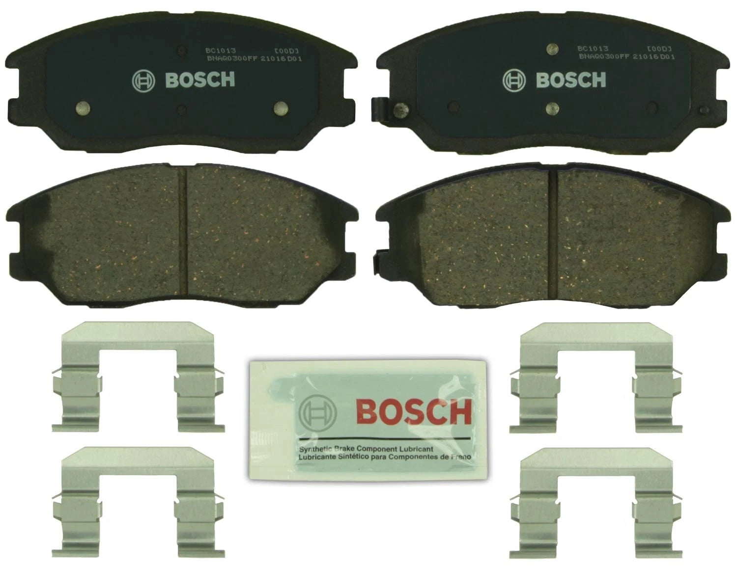 Bosch Front QuietCast Ceramic Brake Pads w/ Hardware for