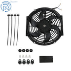 10-Inch Electric Cooling Fan for Universal 12V (Thermo Fan + Mounting Kits)