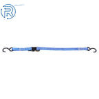 Set of 2 Heavy Duty 1" x 4' Ratchet Straps for Secure Tie Downs