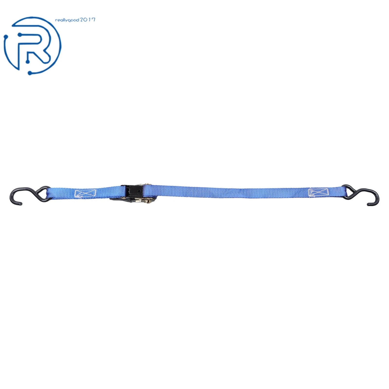 Set of 2 Heavy Duty 1" x 4' Ratchet Straps for Secure Tie Downs