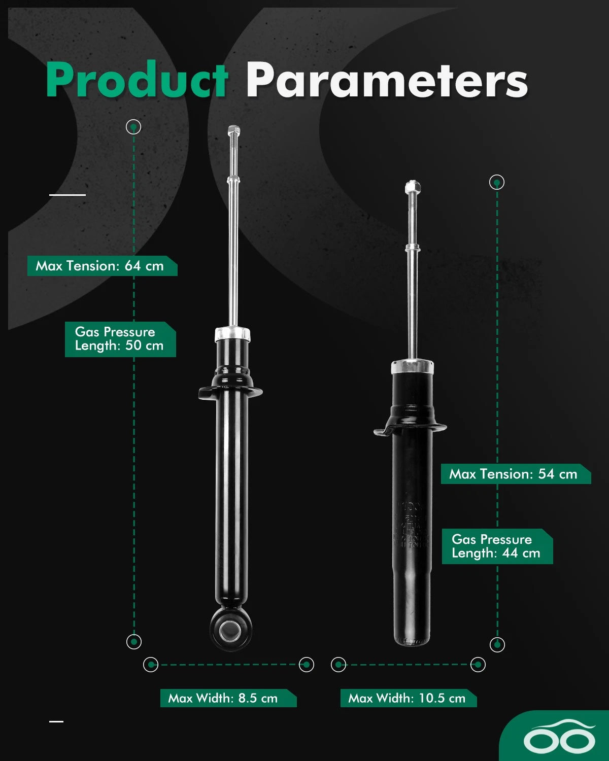 Front Rear Suspension Shock Strut for Mitsubishi Eclipse Eagle Talon (1995–1999)