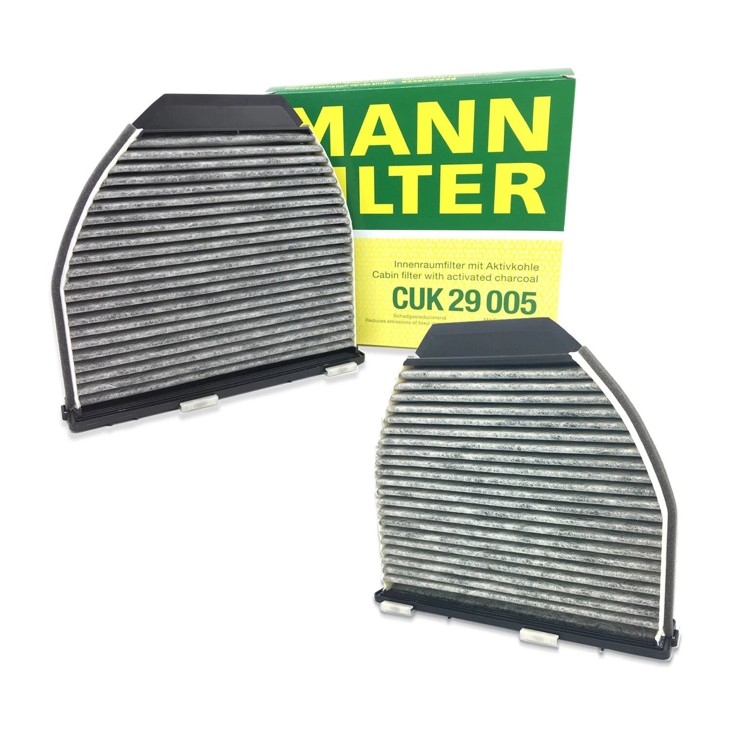 Set of 2 Carbon Cabin Air Filters for Mercedes W218 A207 R231 C204 V212