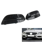 Fog Light Covers for Mercedes Benz C Class W205 C300 (2015-2018) Black