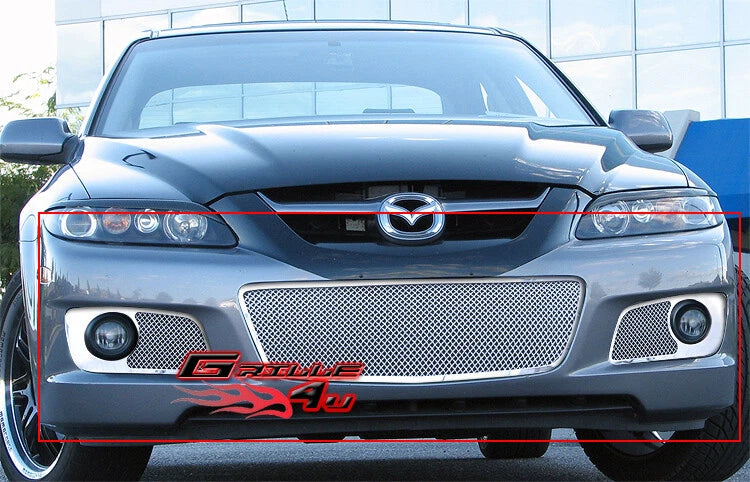 Stainless Chrome Mesh Grille Insert for Mazda Speed 6 (2006–2007)