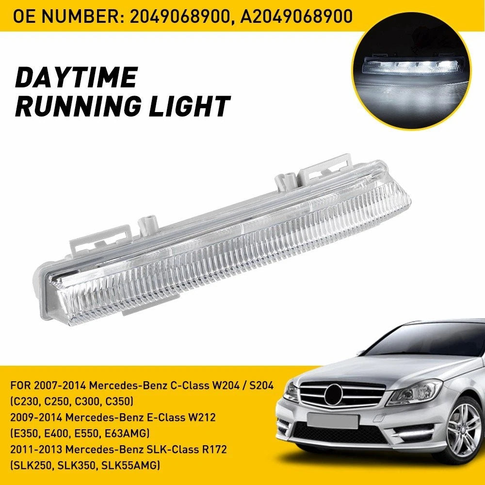 Left Daytime Running Light for Mercedes-Benz C-Class W204/S204 (2007–2014)