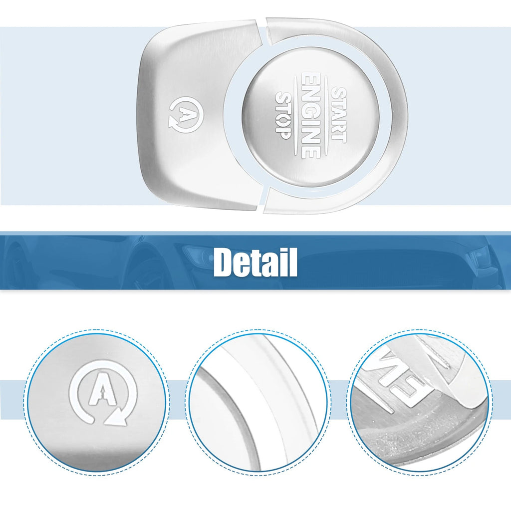 Engine Start Stop Button Cover Trim Sticker Kit for Mercedes Benz 