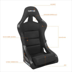 NRG Innovation FRP-330 Racing Bucket Seat for Universal Fit