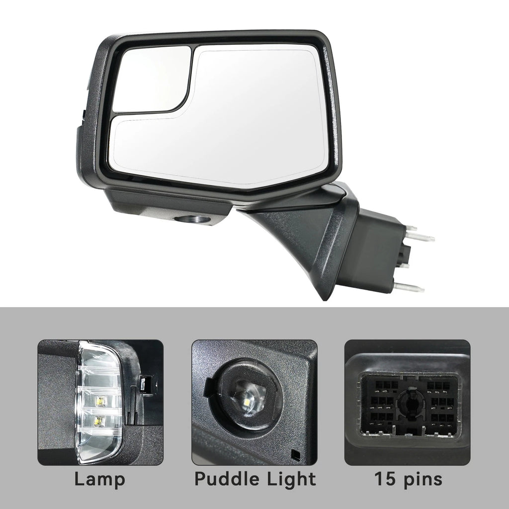 Heated Side Mirror with LED Lamp for Chevy Silverado 1500 (2019–2024)