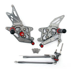 Rearset Foot Pegs for Honda CBR600RR (2007–2008) Gray