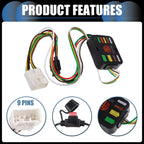 Set of 4-Way Flat Trailer Wiring Harness for Toyota Highlander (2020–2021)
