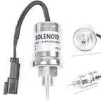 12V Fuel Shut Off Solenoid for Perkins 403C-11, 403C-15, 404C-22, 404C-22T