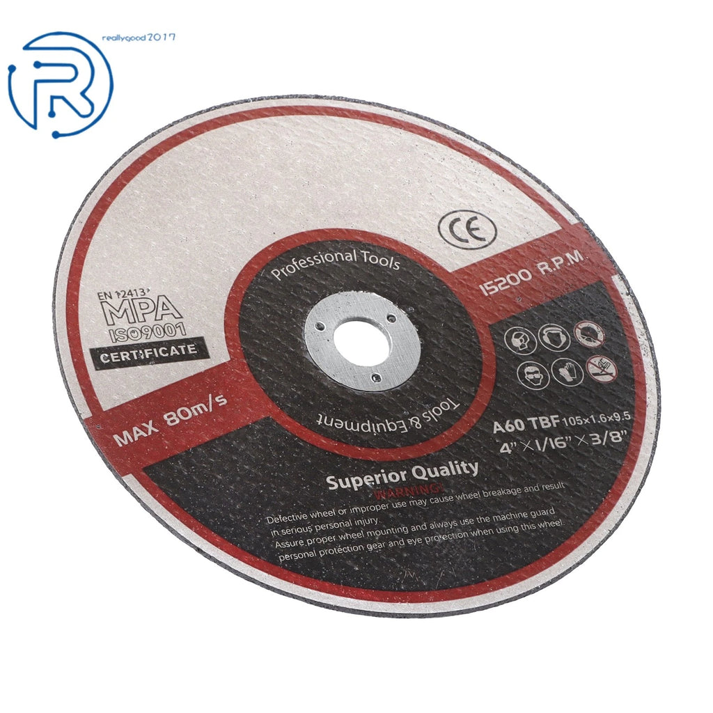 25 Pack Cutting Disc Cut-Off Wheel for Metal & Stainless Steel (4"x1/16"x3/8")