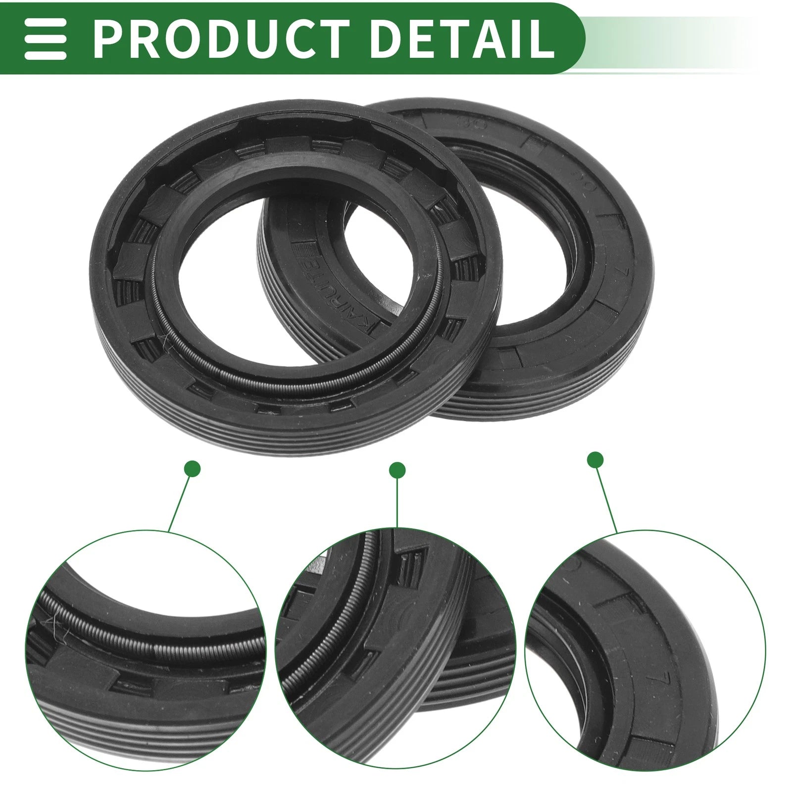 Set of 5 Oil Seal TG4 Lip Seal Ring NBR Rubber 30x50x7mm