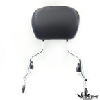 Chrome Gear Skull Backrest Sissy Bar Docking for Harley Touring FLHR (2009–2013)