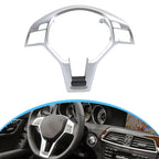 Steering Wheel Trim Cover in Silver for Mercedes-Benz C218 CLS Coupe (2012–2018)