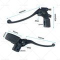 Pair of 1" 25mm Hydraulic Brake Clutch Master Cylinder Levers for Motorcycle