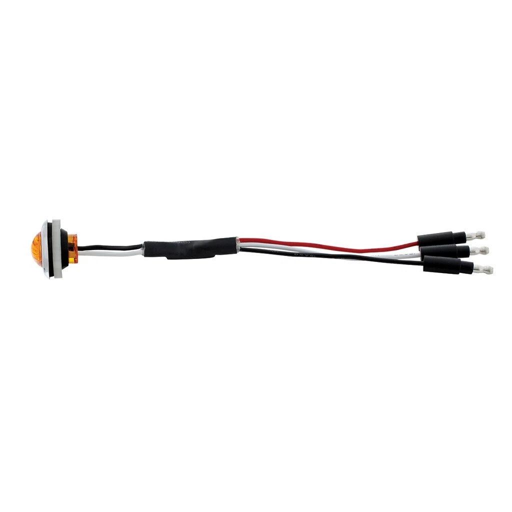 3 LED Dual Function Amber Marker Light for Trailer Truck Semi (Universal)