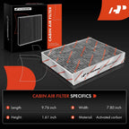 2X Activated Carbon Cabin Air Filter for BMW 328d 330e 320i 335i (2014–2018)