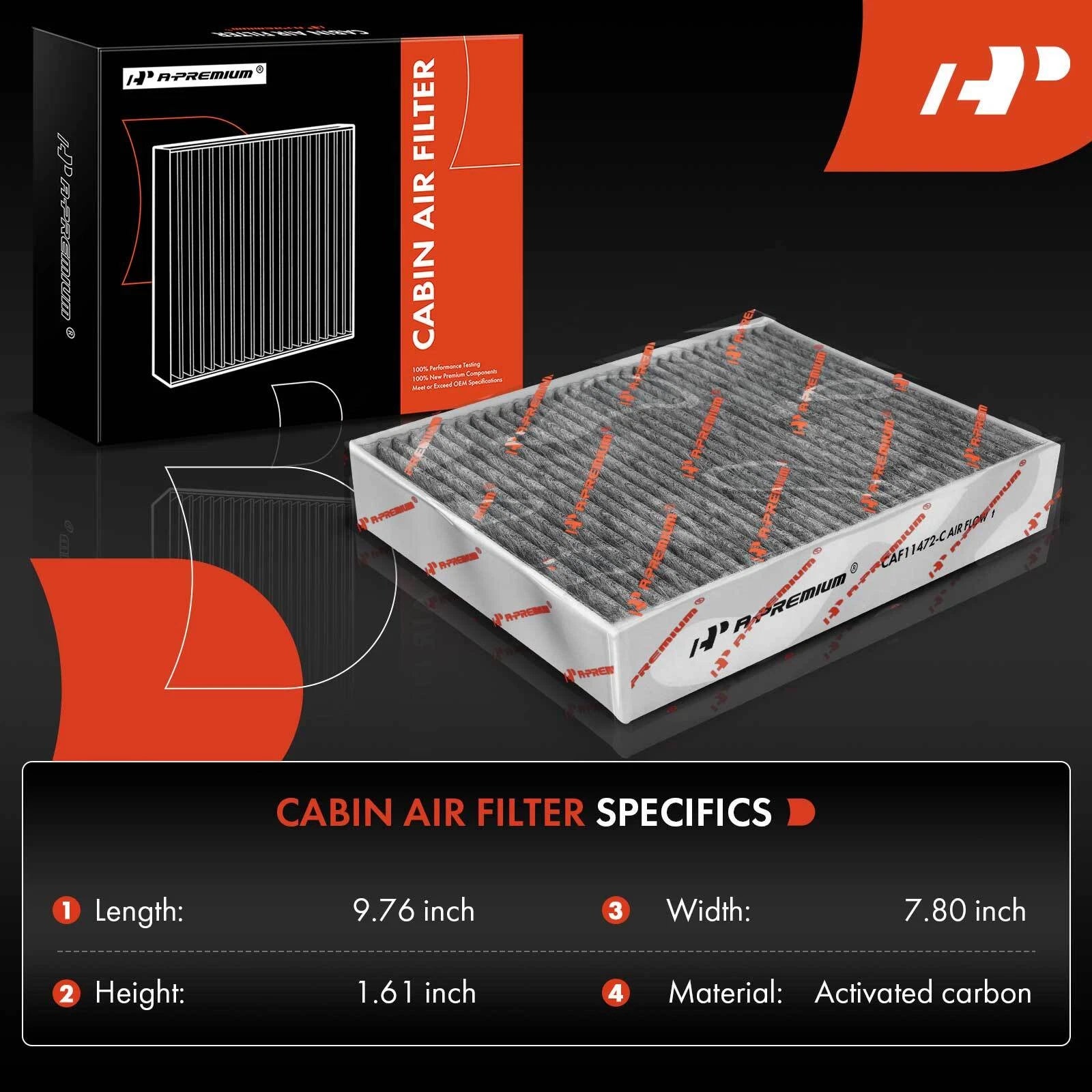 2X Activated Carbon Cabin Air Filter for BMW 328d 330e 320i 335i (2014–2018)