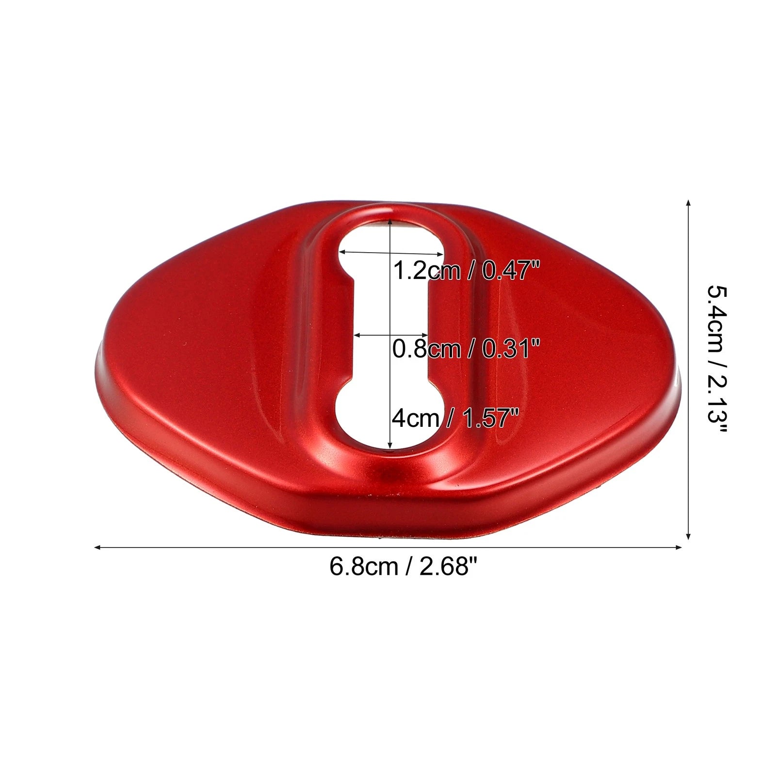 Set of 4 Door Lock Latch Covers for Ford Focus (2019–2021) Red