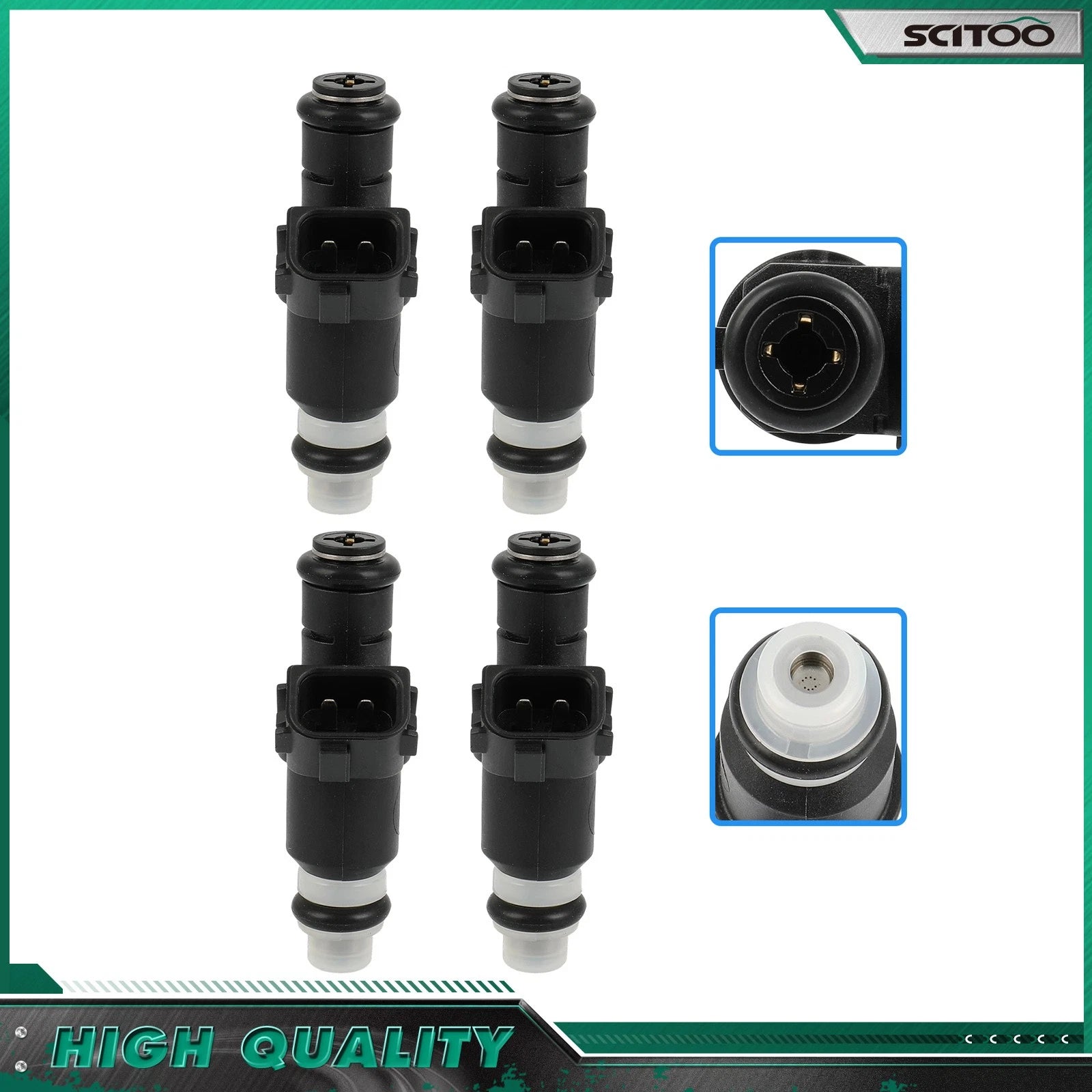 Set of 4 Fuel Injectors for Honda HR-V (2016) & Honda Civic (2012–2015) 1.8L