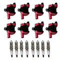 Set of 8 Ignition Coils & Iridium Spark Plugs for Chevrolet Express Silverado