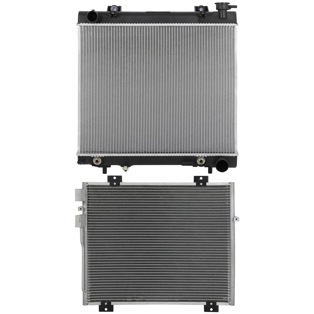 Aluminum Radiator & AC Condenser Cooling Kit for Mitsubishi Raider (2006–2009)