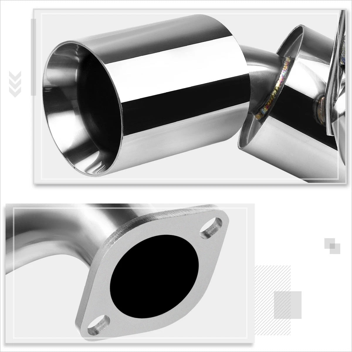 Dual 4.5" Rolled Tip Catback Exhaust System for Nissan 370Z Z34 (2009–2019)