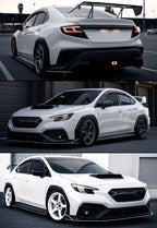 Wavy M Style Window Visors Rain Guards for Subaru WRX (2022–2025)