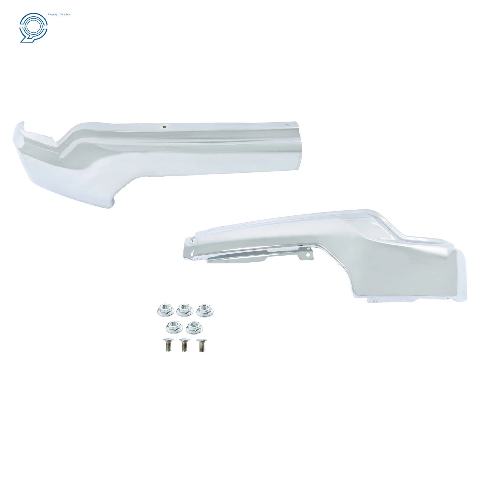 Chrome Steel Split Front Bumper for GMC Sierra 1500 (2019–2021)
