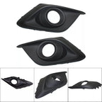 Textured Black Fog Light Trims for Mazda 3