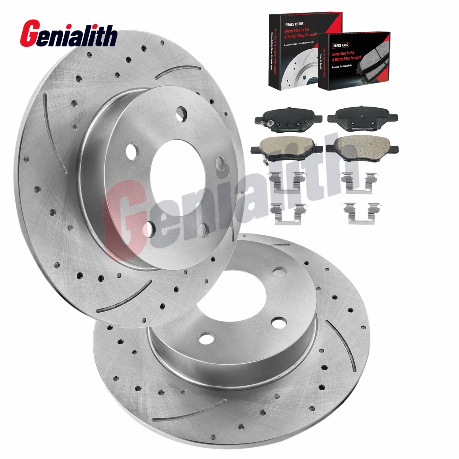 Rear Drilled Rotors Brake Pads for Chevy Malibu Cobalt Pontiac G6 G5 Saturn ION (2004–2010)