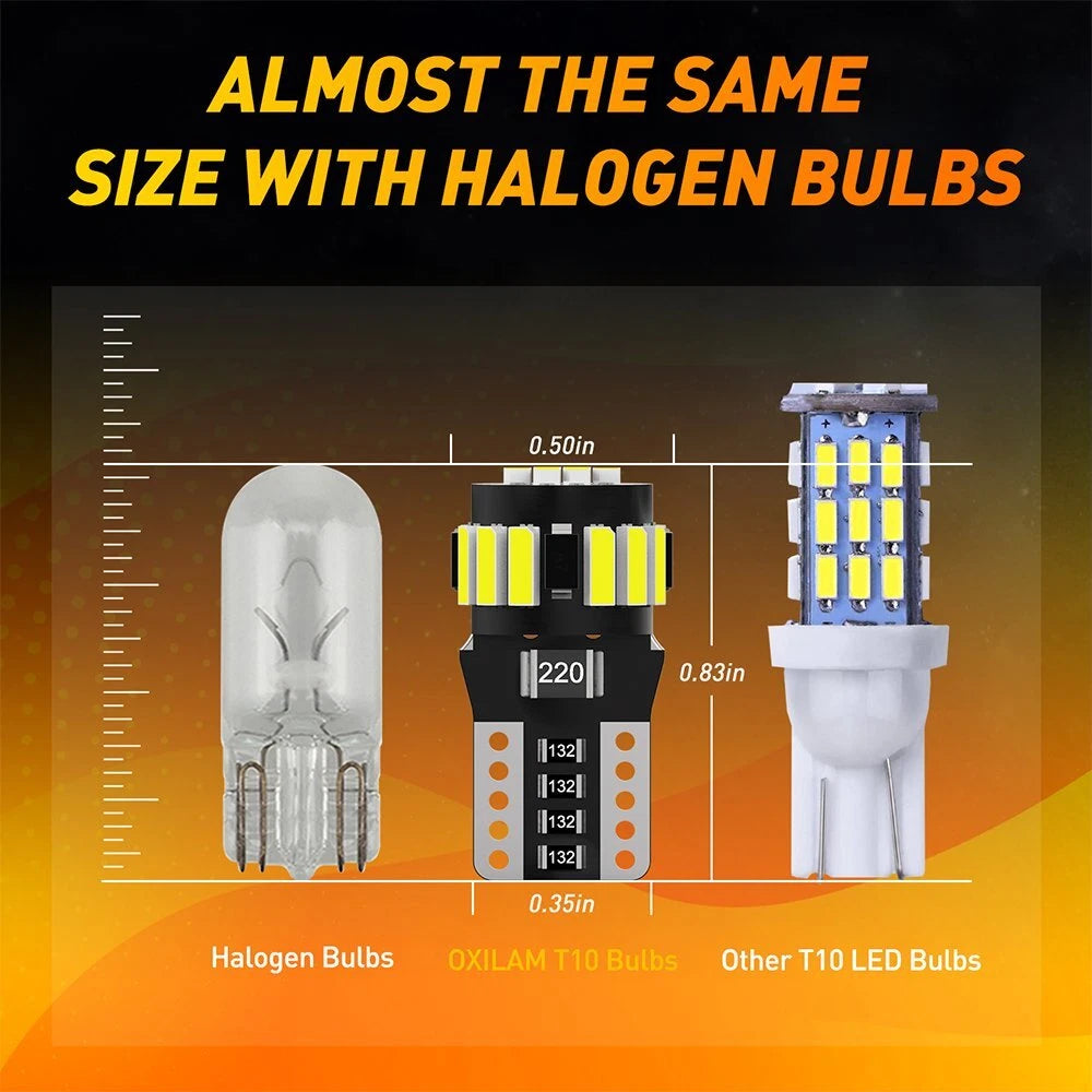 Set of 2 T10 CANBUS LED License Plate Lights for Various Models (YYYY–YYYY)
