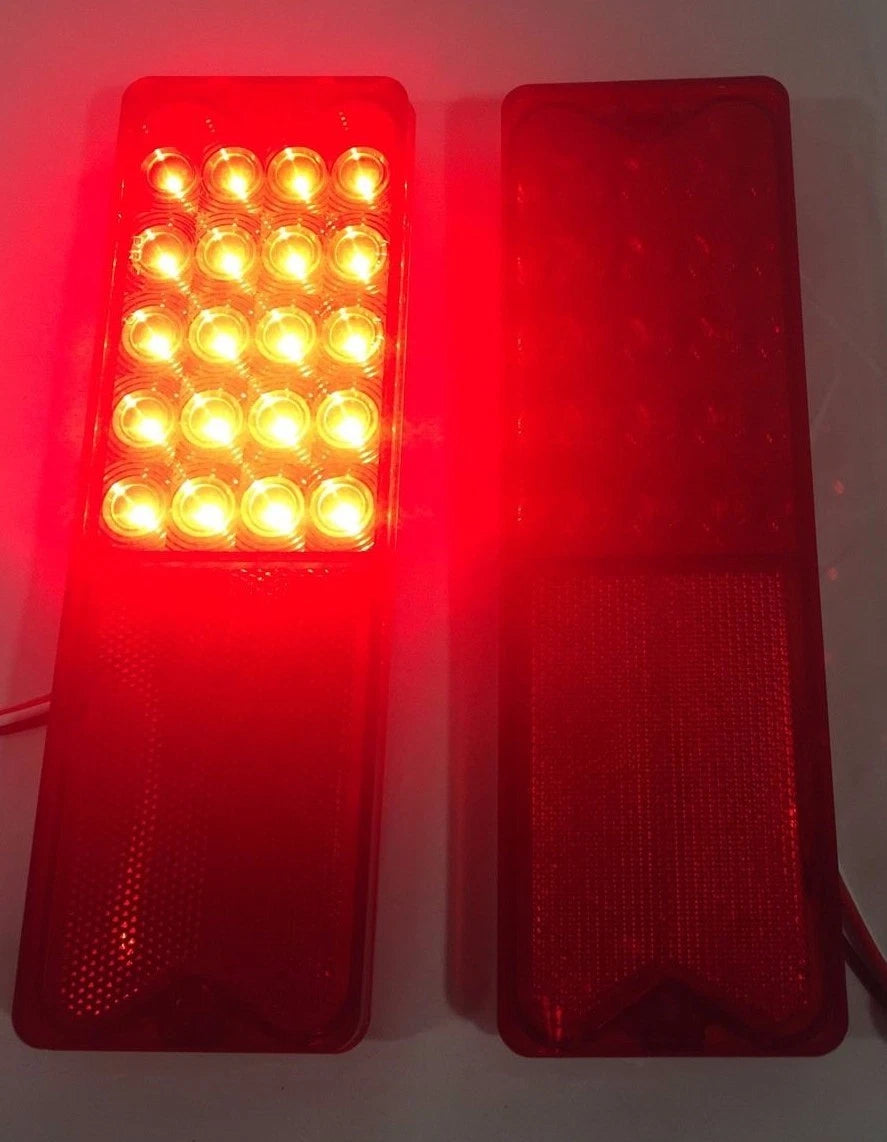 Pair Sequential LED Tail Lights Replacement for 1967-1972 Chevy Fleetside