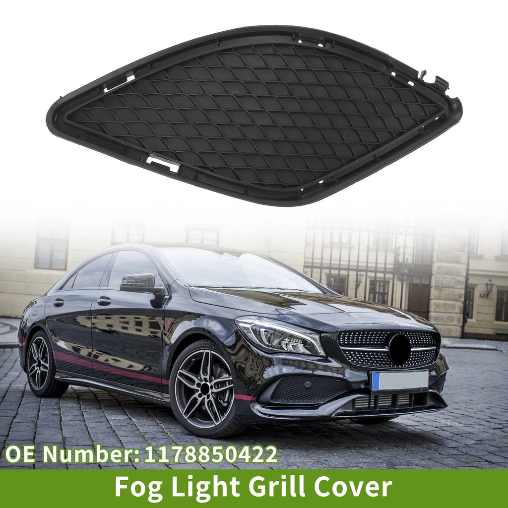 1 Pc Fog Light Grill for Mercedes-Benz (No. 1178850422) (Black)