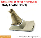 Leather Shift Boot Cover for Nissan Versa (2007–2012) Beige