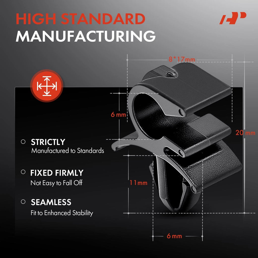 50Pcs Nylon Hood Latch Release Cable Retainer Clips for Dodge Jeep