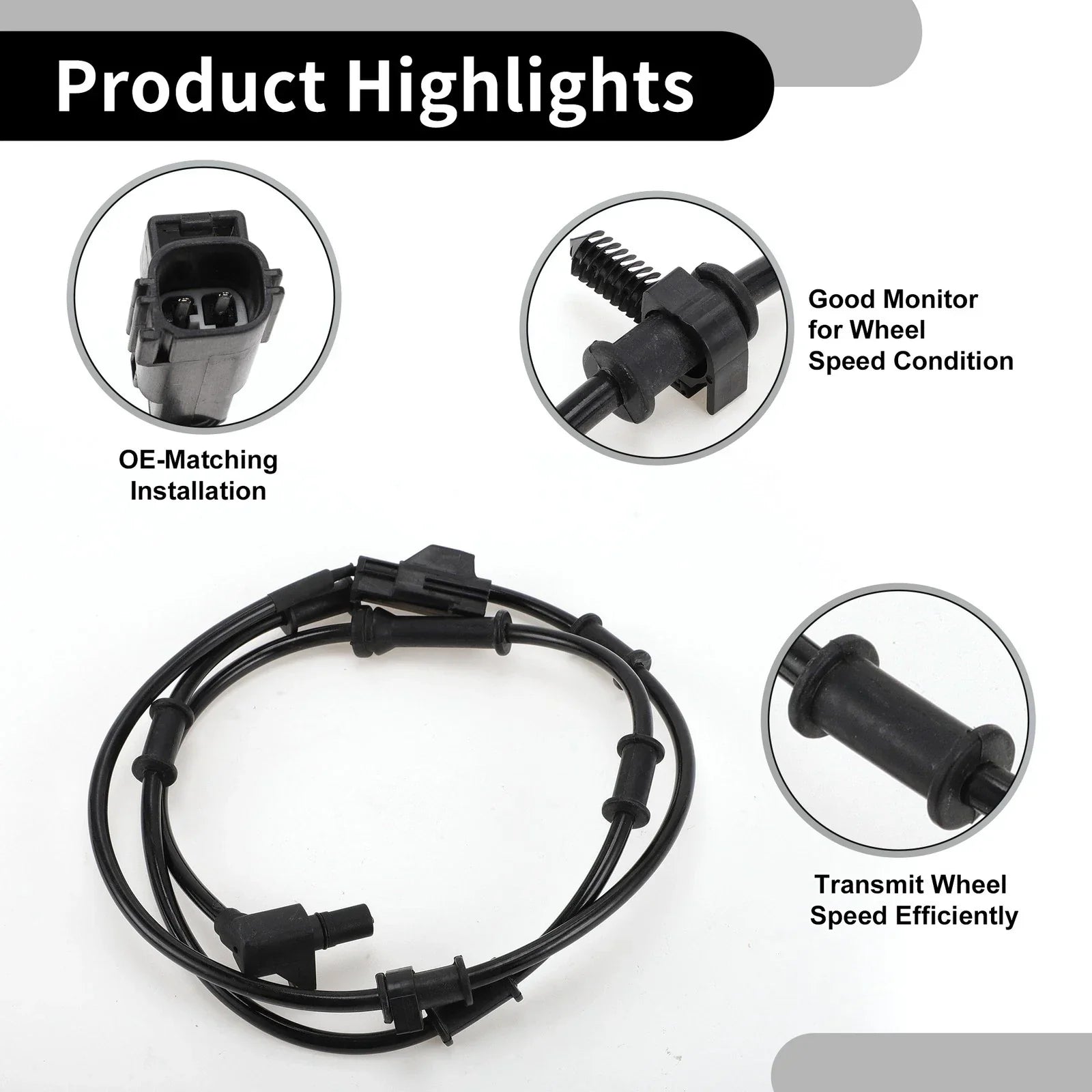 ABS Sensor Front Left/Right for Dodge Ram 2500 Pickup (2010-2018)